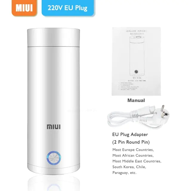 Portable Electric Kettles Cup 400ml 220v Tea Coffee Electric kettle Travel Boil Water Keep Warm Kitchen Appliances Thermo