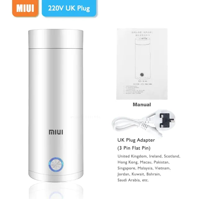 Portable Electric Kettles Cup 400ml 220v Tea Coffee Electric kettle Travel Boil Water Keep Warm Kitchen Appliances Thermo